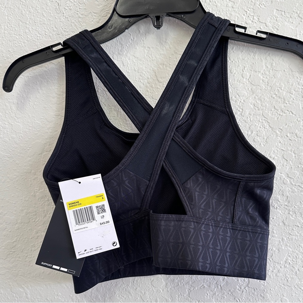 Nike Dri-FIT Swoosh Women's Crossback Medium Support Sport Bra Size S DM0553-010 - Picture 5 of 8